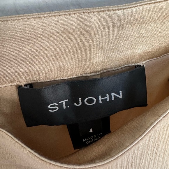 St. John Silk Wide Leg Trousers Women’s size 4 - Picture 5 of 11